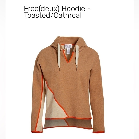 F.Words Free (deux) Hoodie in Toasted Oatmeal/Papaya EUC Size XS/S - Picture 6 of 7
